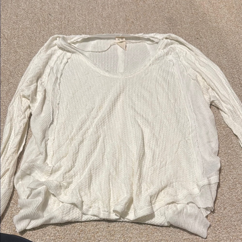 We the free Waffle knit long sleeve